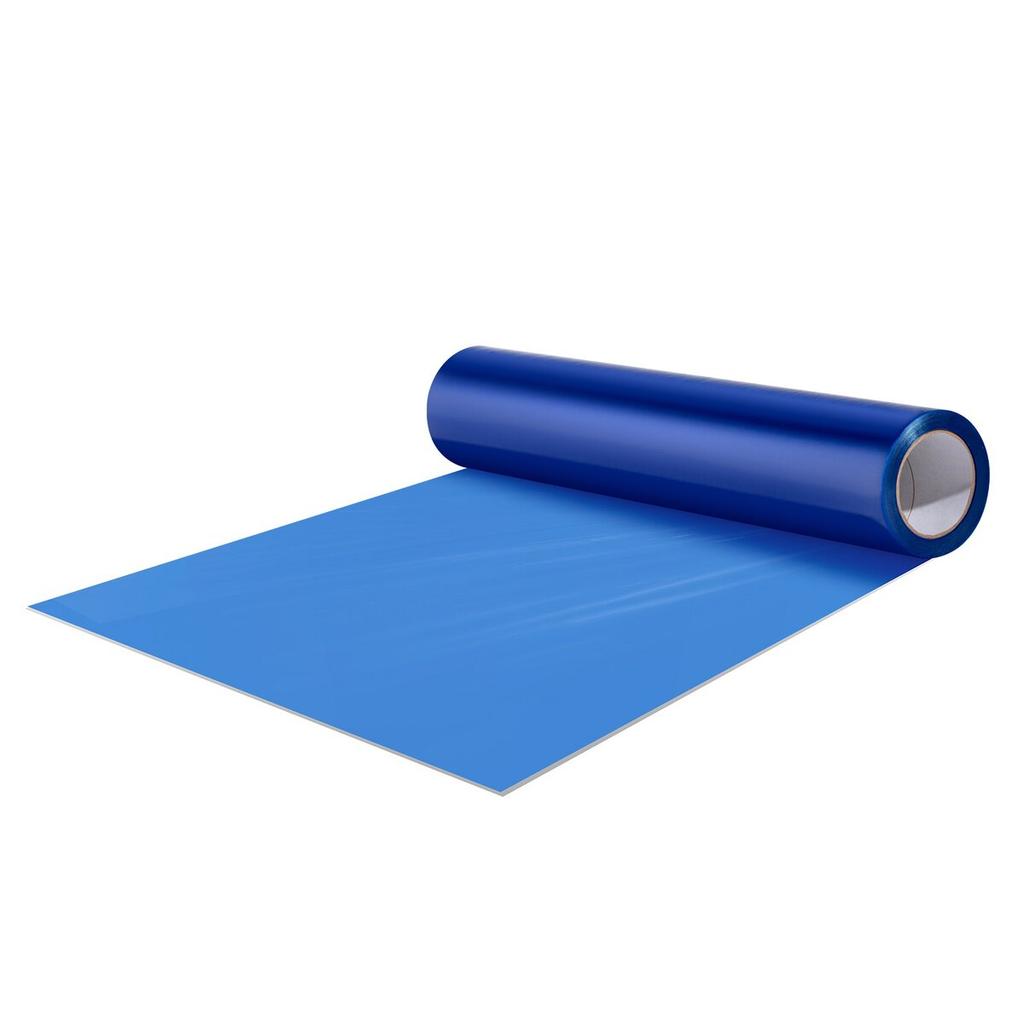 Floor Protection Film 24" X 200' Self Adhesive Car Mat Protector PE Blue