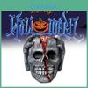 Halloween Totenkopf Deko Figur aus Latexmaterial für festliche Atmosphäre