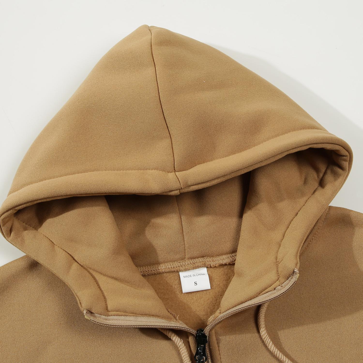 2024 Мужская осень и зима Новая толстовка с капюшоном на молнии с разноцветным принтом — фото 3