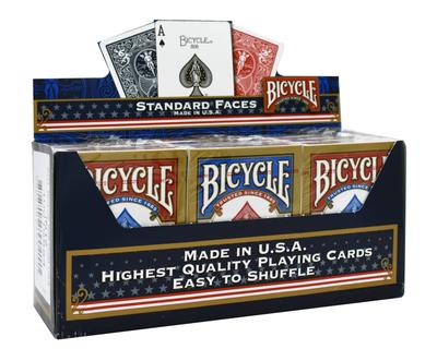BICYCLE Rider Back STANDARD Playing Cards 12 Pack (6 Blue/6 Red))
