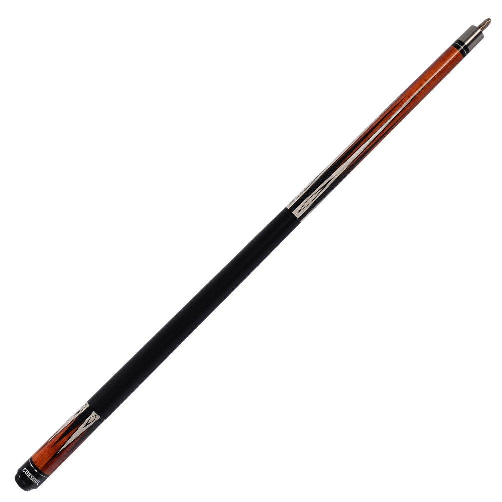 CUESOUL 58-inch 19oz 1/2 Jointed Maple Pool Cue Stick CSBK006