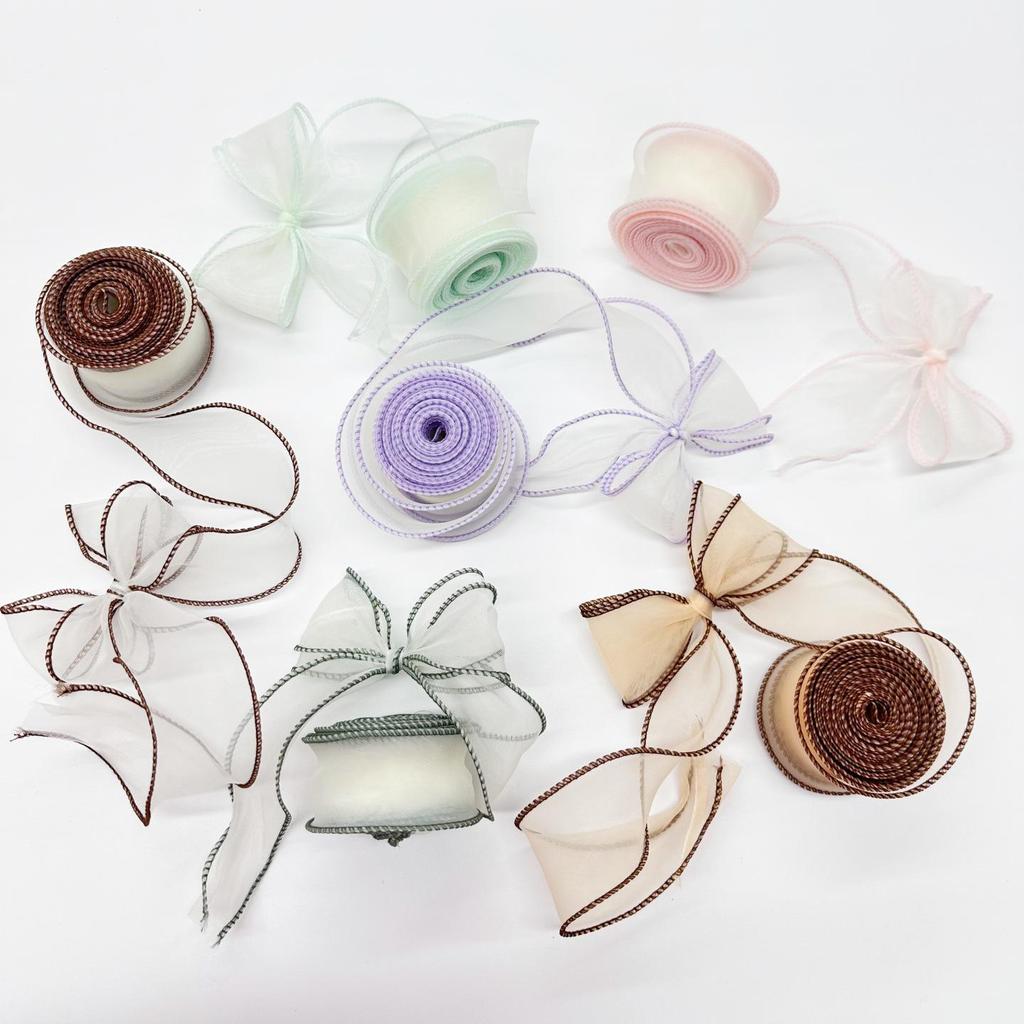 Silk Fishtail Gauze Handmade Hair Accessories Bow Ribbon for DIY & Gift Packaging
