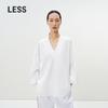 2025 Summer V-Neck Loose Long Sleeve Shirt