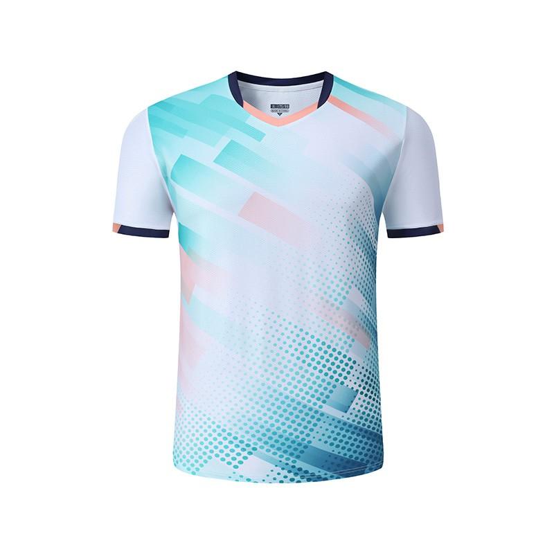 Quick-Dry Badminton Set Women Men Volleyball Table Tennis Training Team Uniform With Number Printing