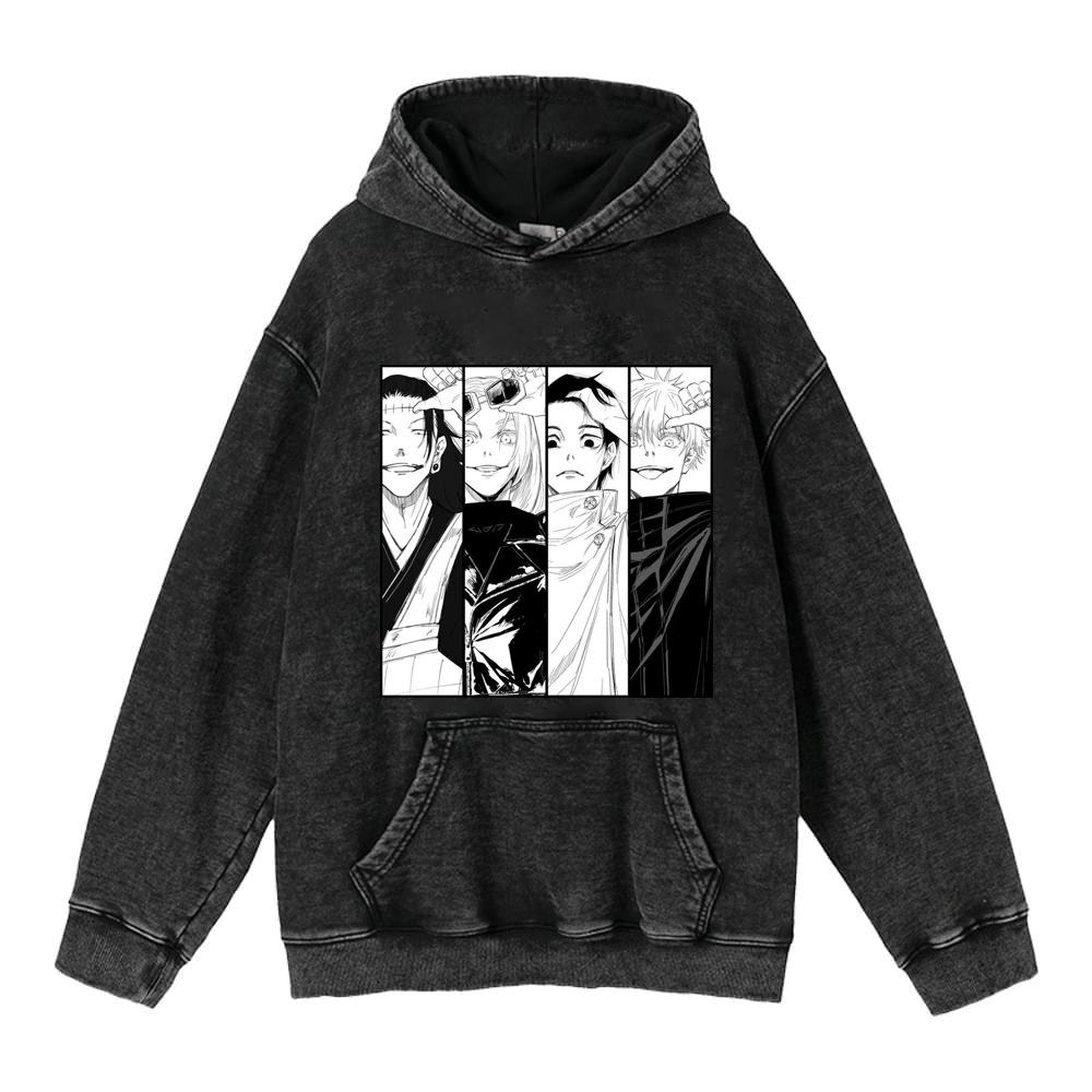 Autumn And Winter Washed Retro Hoodie Riman Retro Sweater