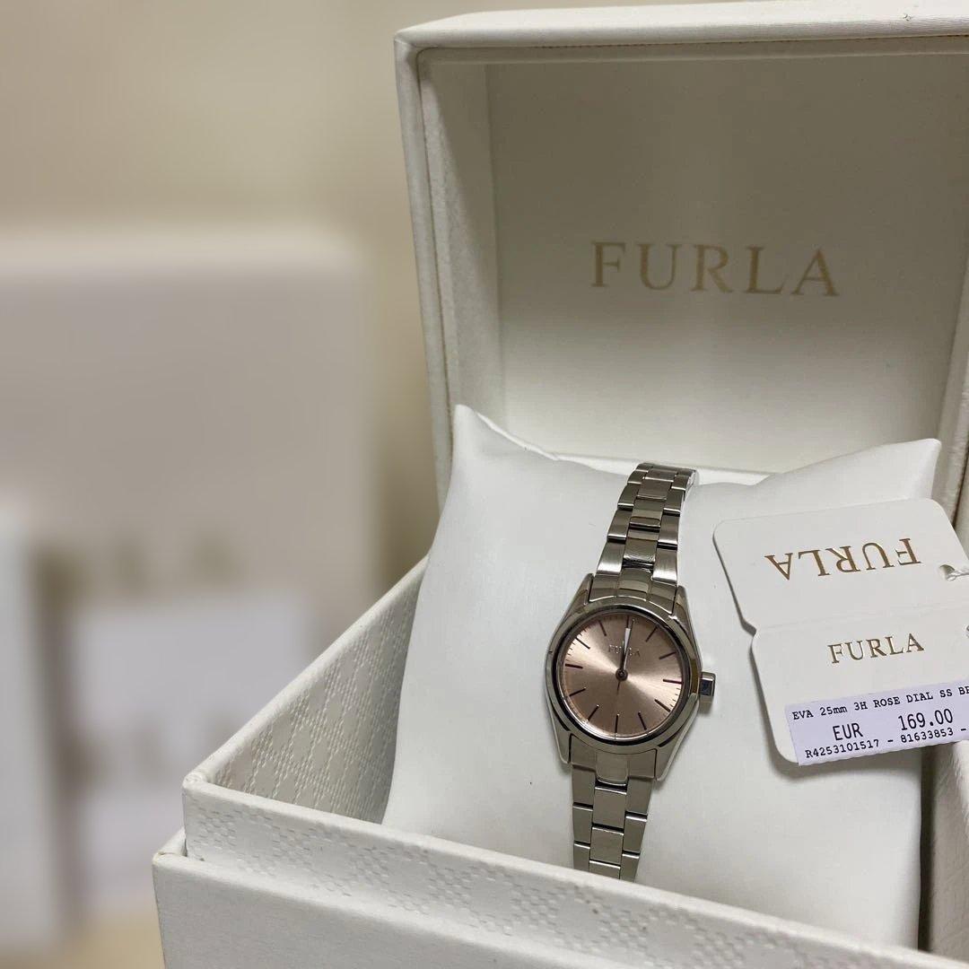 Used FURLA Ladies Watch EVA Rose Gold Silver