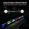 Full Colors USB Car LED Ambient Light Acrylic Strips Dashboard Lights RGB Car Interior Hidden App Remote Control Atmosphere Lamp