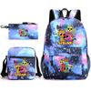 Boys Backpack Rhythm Box Treasure Children's School Bag Anime Satchel Pencil Bag Oxford Cloth Elementary School Student D