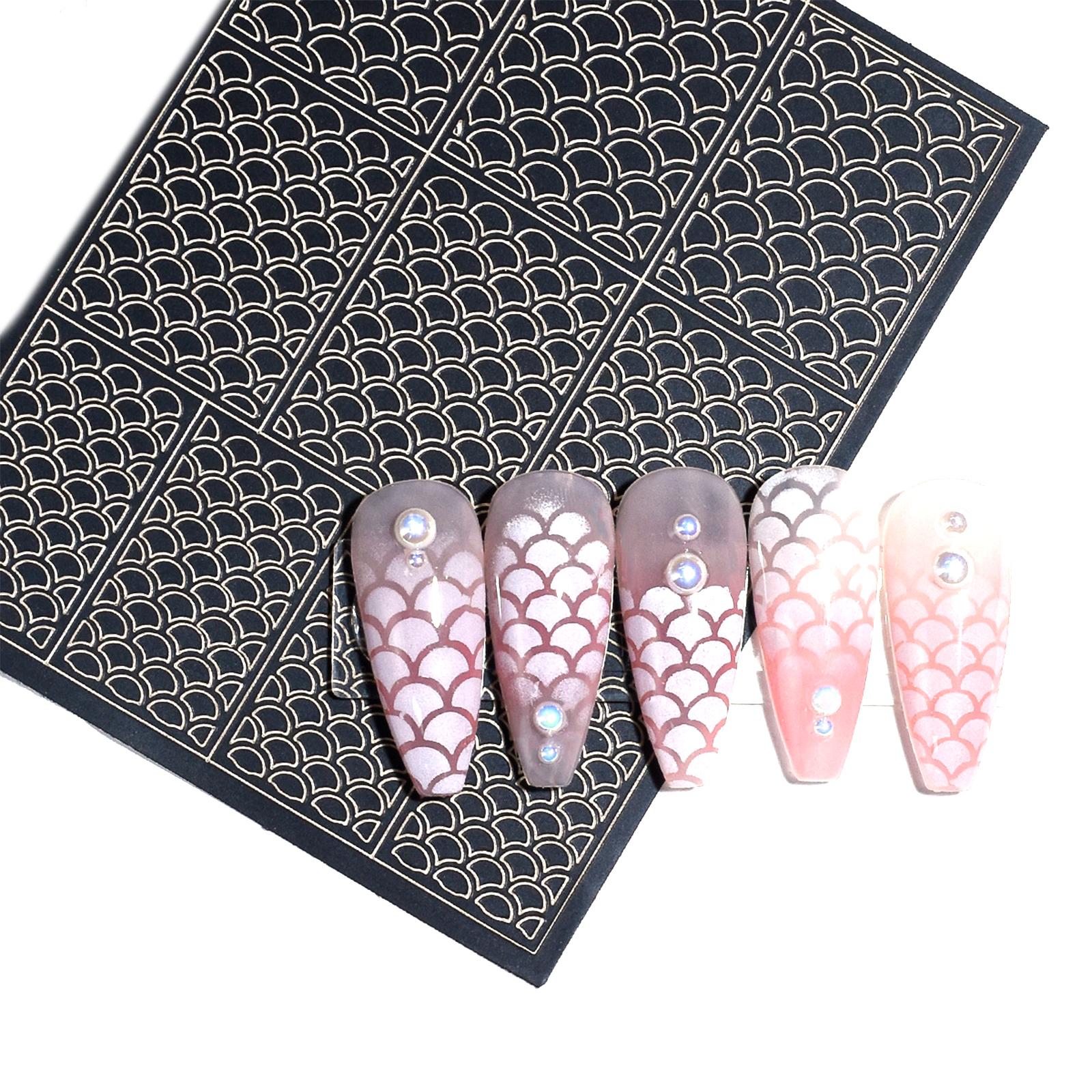 

Женские наклейки для ногтей, полоски, художественные украшения, леопардовый принт, 3D-наклейки для женского маникюра, художественные нашивки, полное покрытие, наклейки для ногтей F