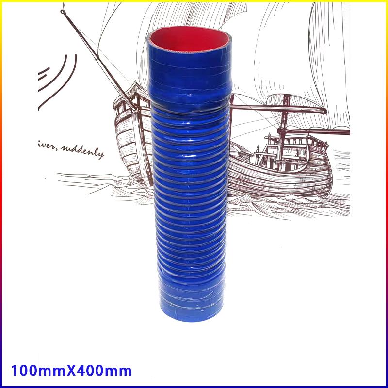 Blue Silicone Flexible Hose  ID30-100mm Length 400mm Air Intake Pipe Radiator Tube High Pressure Temperature R