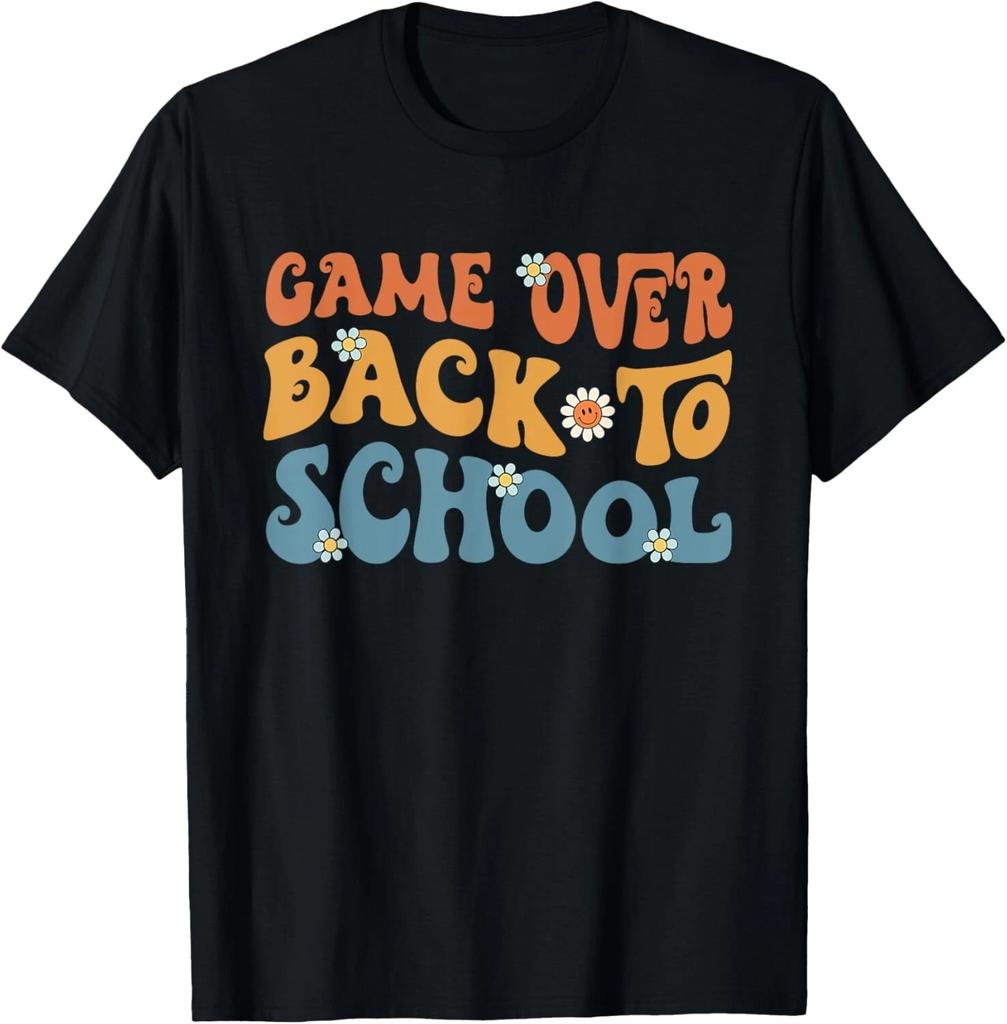 Back to School Game Over Boys Teacher Student Controller Gift Unisex T-Shirt