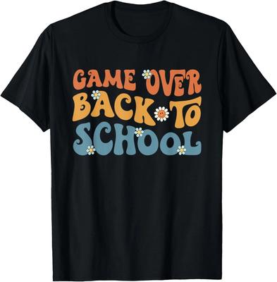 Back To School Game Over Boys Teacher Student Controller Gift Unisex T-Shirt