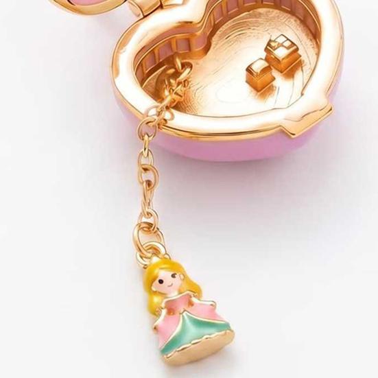 Openable Heart Charm Necklace Heart Box Pendant With Mini Figurine 1 Pc