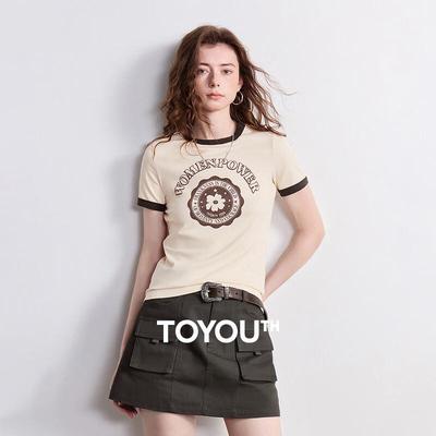 Chuyu Women's Cooling Lyocell Cotton Slim-fit T-Shirt