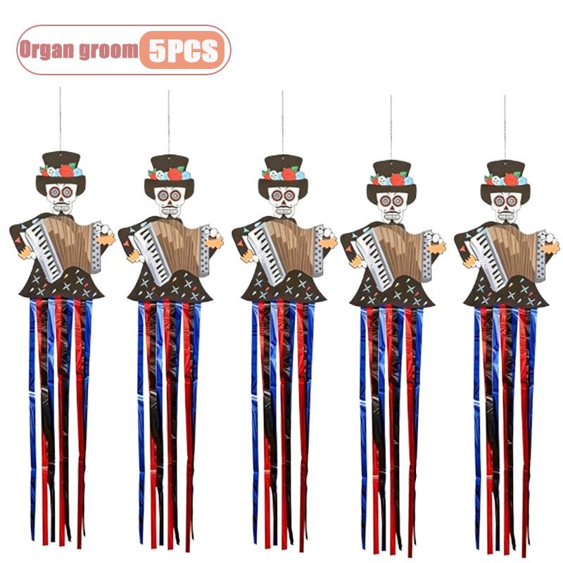 1-20PCS Halloween Pumpkin Bat Hanging Garland Party Decor for Bar Mall Scene Setup Background Wall Atmosphere Props
