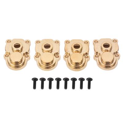 4Pcs RC Knuckle Cover Brass High Strength Rust Resistant RC Axle Gear Cover for FMS 1 24 FCX24 RC Crawler Gold