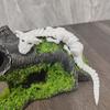 3D Printed Lucky Dragon Figurine Joint Movable Dog Head Dragon Ornament  For Home Decor Gift