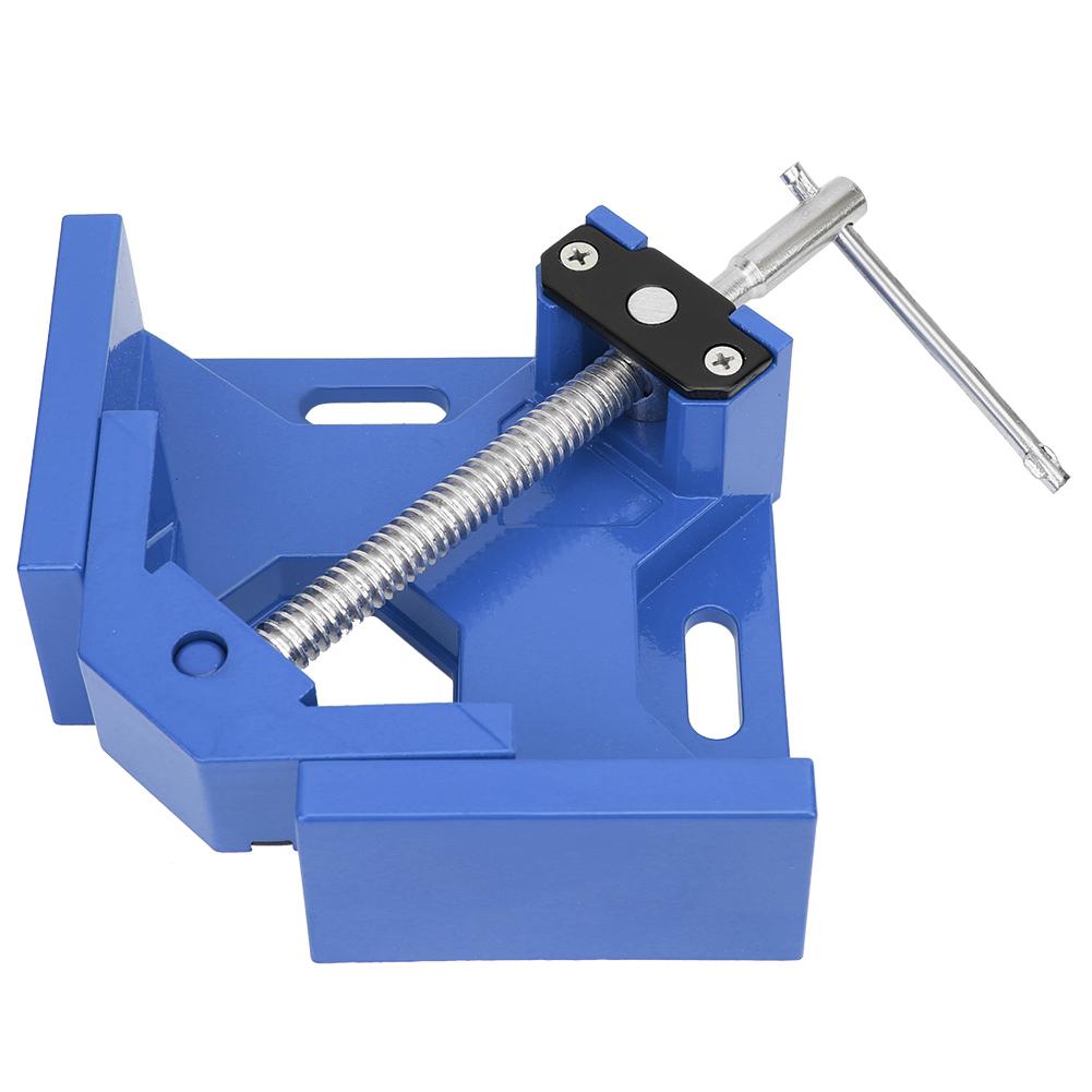 90 Degree Corner Right Angle Clamp T Handle Vice Grip Woodworking Quick Fixture (Red)