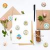 500 Pictures/roll Roll Sticker Tape Easter Bunny Handbook Material Decorative Envelope Seal Sticker