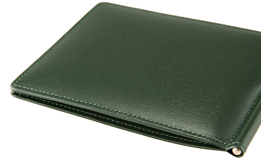 Box Calf Money Made in Day Birthday Boyfriend Green [CYPRI] Clip, Japan, Compact, Slim, Father's Gift, Present, Gift, 4413(06)