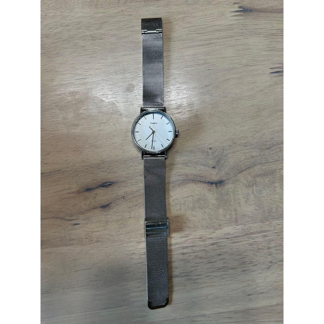 TIMEX Quartz Watch Mesh Belt Silver