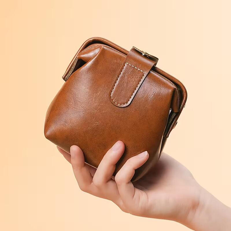 PU Leather Multifunctional Coin Purse Earphone Storage Bag Small Lipstick Clutch Handbag Travel Organizer