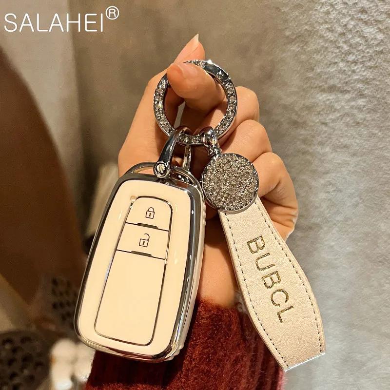 Full Cover Soft TPU Car Key Case For S1 Camry Corolla C-HR CHR Prado 2018 2017 Prius 2 Buttons Protection Auto Accessories JH0