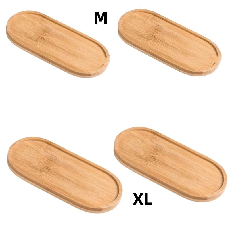 Wooden Pallet Rectangular Base Water Tray Basin Support Round Small Chassis Basin Pad Waterproof Bamboo Tray