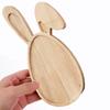 Wooden Rabbit Serving Tray Animal Charcuterie Platters Novelty Appetizer Platter for Cheese Fruit Heart-shaped Food Platter for Parties