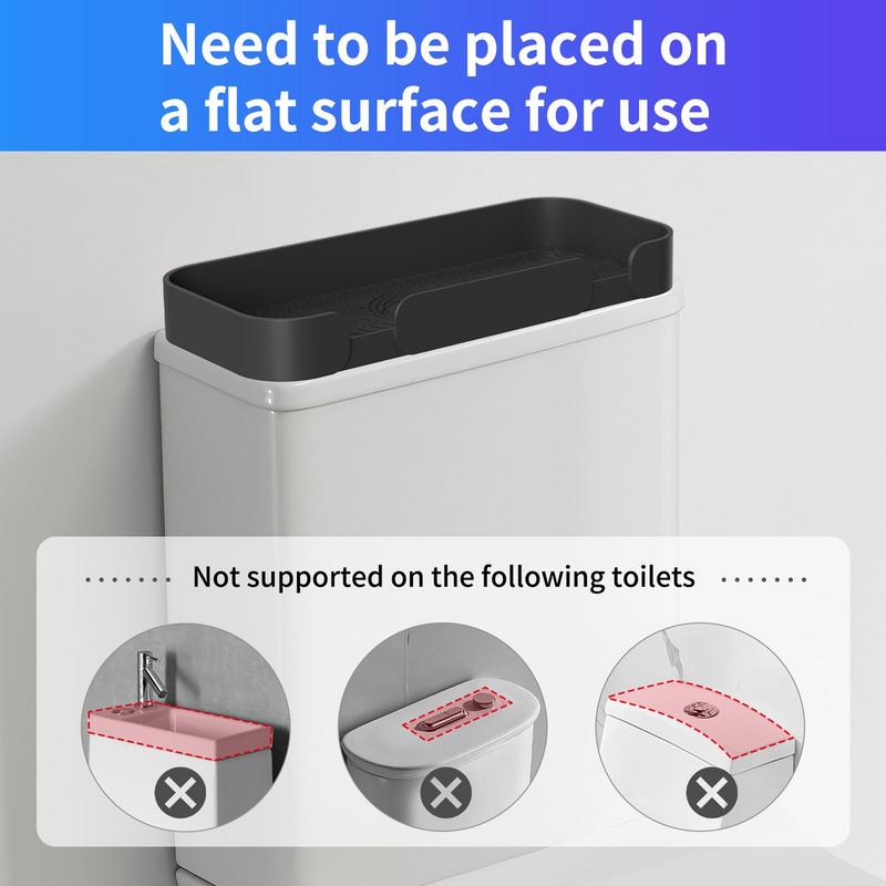 Bathroom Organizer Tray Holder Storage Box No Drilling Bathroom Holders & Organizers Shelves Over Toilet Paper Basket For Room