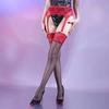Women Stockings With Garter Belt Aurora Polka Dot Lace Removable Over-The-Knee Pantyhose Sexy Oil Shiny Open Crotch High Socks