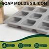 M-Modern-2 Pack Silicone Soap Molds 9 Cavities Square Soap Mold DIY Handmade Silicone Mold For Soap Making