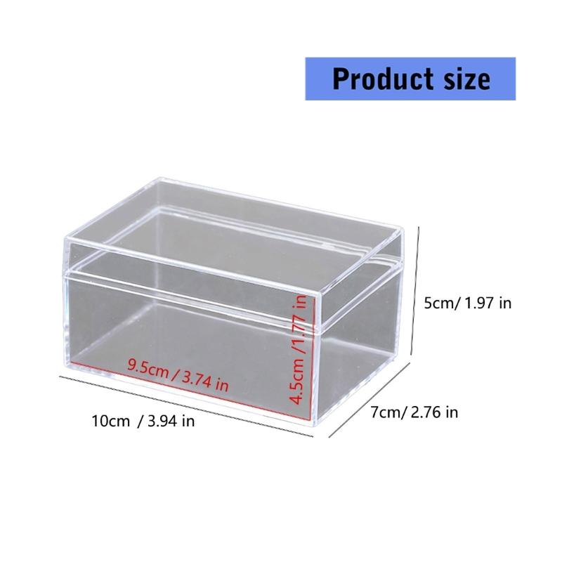 Clear Playing Cards Holder Boxes Playing Card Storage Travel Tarot Game Cards Case Decorative Poker Deck Card Container
