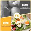 Stainless Steel Egg Piercer with Sturdy Base Prevents Cracking Easy Peeling Egg Pricker for Cooking Steaming Kitchen Gadget