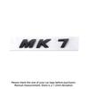 YNEPB1 ABS MK5 MK6 MK7 MK7.5 Letter Emblem Car Body Rear Trunk Badge Sticker For Volkswagen VW Polo Sharan Golf Scirocco Touran Touareg