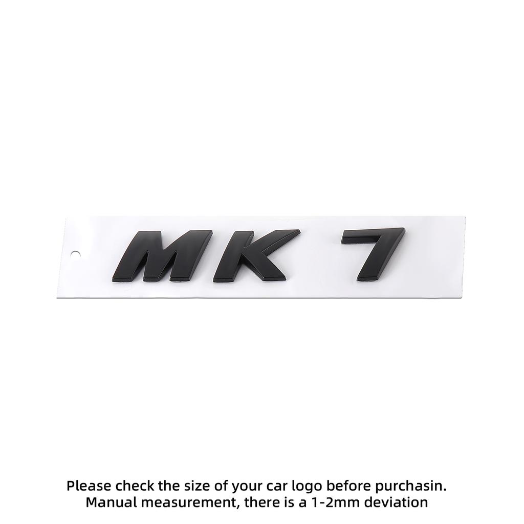 YNEPB1 ABS MK5 MK6 MK7 MK7.5 Letter Emblem Car Body Rear Trunk Badge Sticker For Volkswagen VW Polo Sharan Golf Scirocco Touran Touareg
