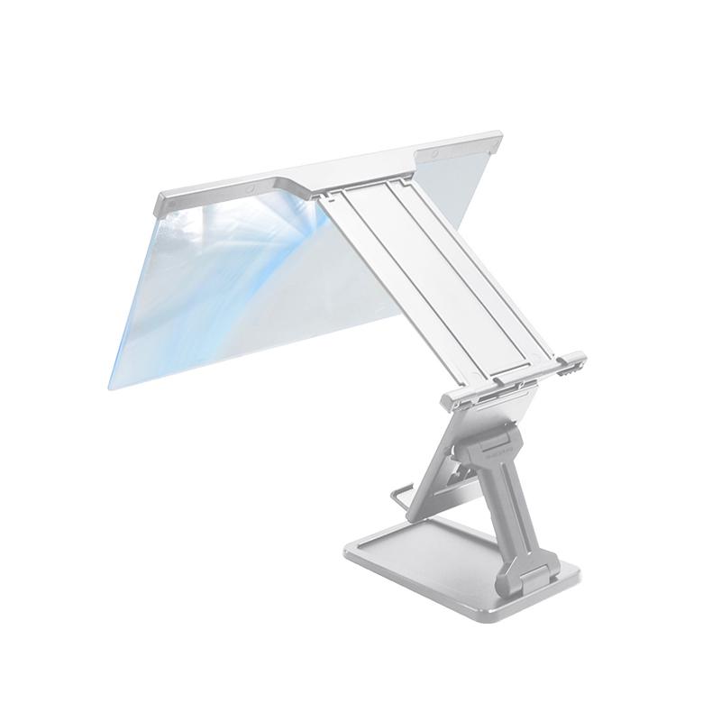 

12-дюймовый усилитель экрана телефона, съемная подставка для телефона, подставка с увеличительным стеклом, лупа, HD видеоусилитель, кронштейн для увеличенного экрана чёрный