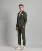 PANICALE Khaki Twill Cotton Dyed Slim Fit Chino Pants