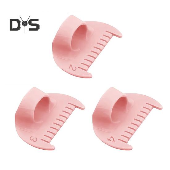 3-teilige Daumen-Nähschablone, Handnäh-Nahtführung, Finger-Overlock-Lineal mit Skala, Quilt-Werkzeug für gleichmäßige Stiche, DIY-Stickereien, Lederhandwerk