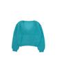 WITHOUT SUMMER Mohair V-Neck Knit_Teal