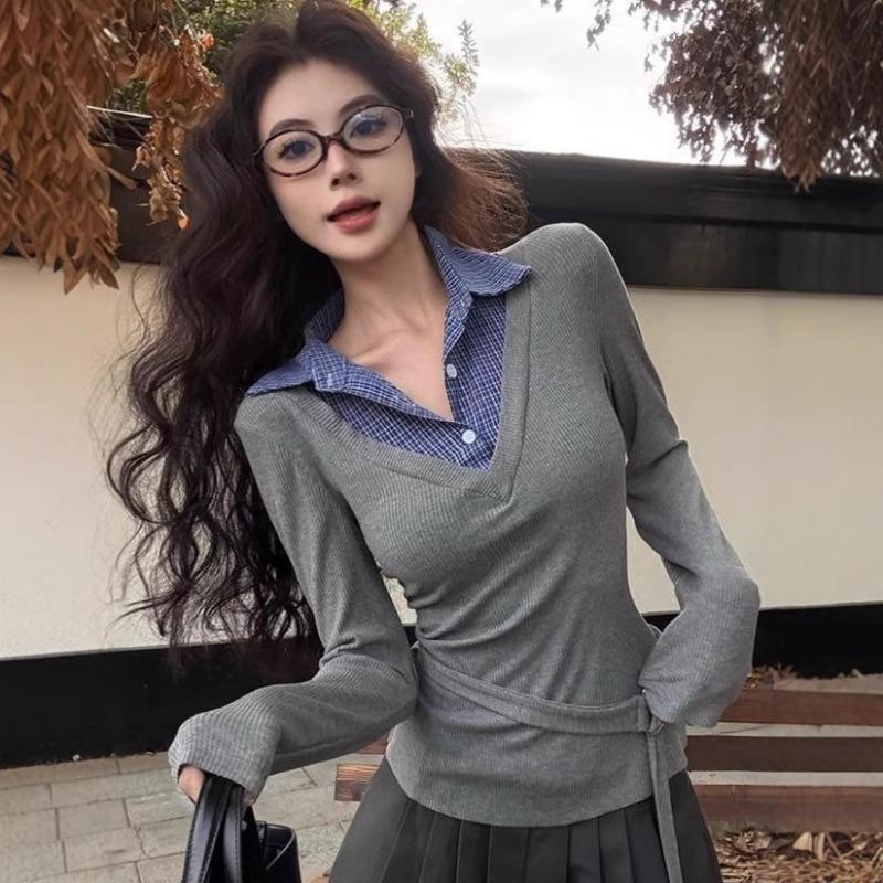 Women S Loose Fit Striped Long Sleeve T Shirt S
