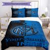 Inter Milan Customize Your Name Bedding Set Breathable Duvet Cover with Pillowcases Home Decoration Birthday Gift