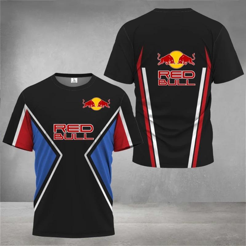 Sommer neuestes Red Bull Herren T-Shirt Mode Racing T-Shirt Red Bull 3D-Druck Kinder T-Shirt Street Fashion Red Bull
