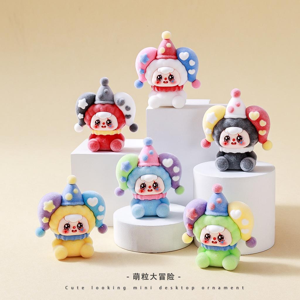 9pcs/Set Circus Doubao Figure Toy Mini Figurine Desktop Decoration Model Ornaments Toys Boys Girls Christmas Gifts