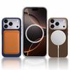 Leather All-inclusive Anti-fall Phone Case for IPhone 17 Pro Max 17 Air 16 15 13 14 Pro Max Invisible Magnetic Wireless Charging Cover