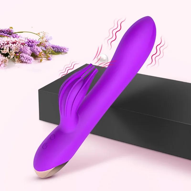 Powerful Rabbit Vibrator for Women G Spot Clitoris Stimulation 10 Speed Dildo Masturbator Rechargeable Sex Toys For Adult 18+