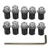 28GC 10pcs Aluminum Fastener Motorbike Accessories Universal Motorcycle M5x16mm Windscreen Screw Bolts Easy Installation