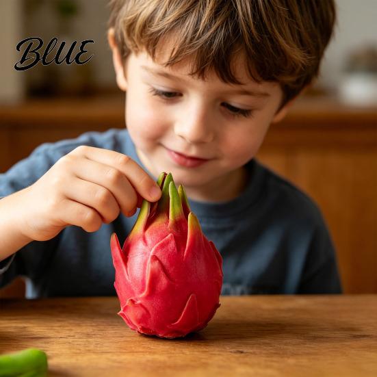 Dragon Fruit Stress Toy 1/2Pcs Simulation Squeeze Relief Dragonfruit Sensory Ball Soft Stretchy Shape Home Office Desk Reliever