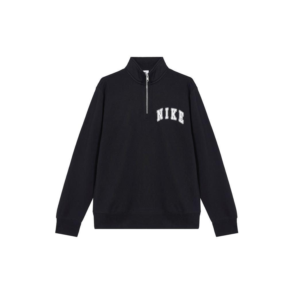 Nike Club Letter Logo Fashion Comfortable Soft Fleece Long Sleeve Sweatshirt Men sweatshirt Black FZ0874010
