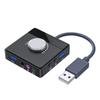 and Play for Laptop USB Sound Adapter Stereo Sound Card External Audio Card External Sound Card